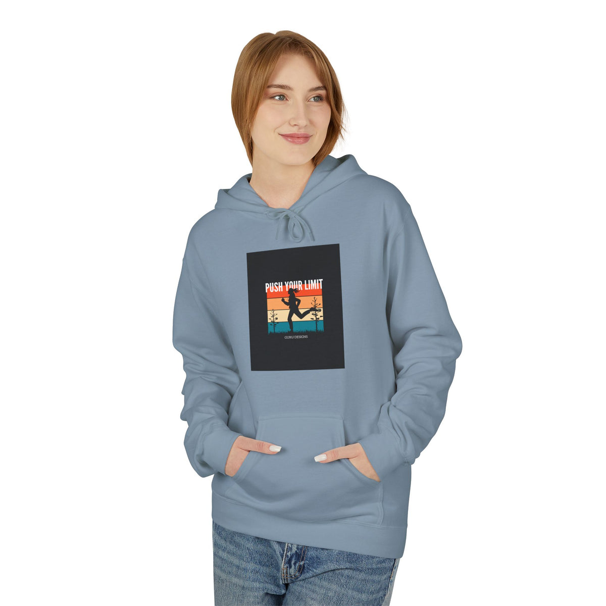 Retro Surfing Hoodie — Vintage Sunset 'High Tide' Graphic