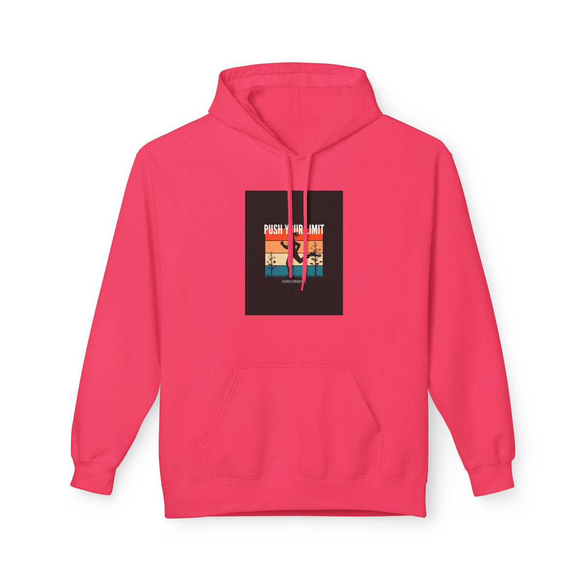 Retro Surfing Hoodie — Vintage Sunset 'High Tide' Graphic
