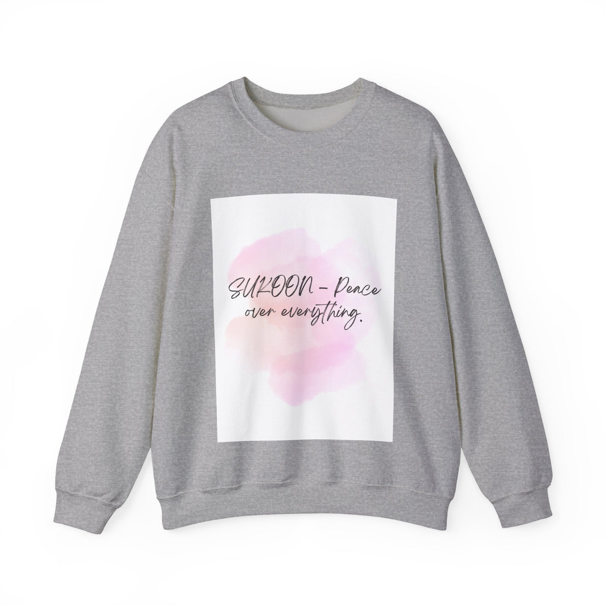 Inspirational Sweatshirt, Cozy Crewneck Sweatshirt for Mindfulness, Motivational Gift for Her, Relaxed Fit, Perfect for All Seasons