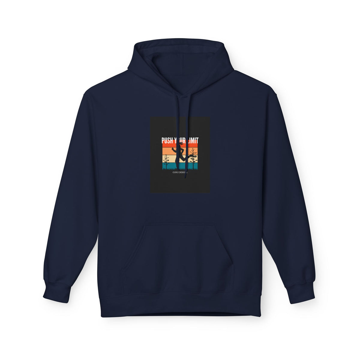 Retro Surfing Hoodie — Vintage Sunset 'High Tide' Graphic