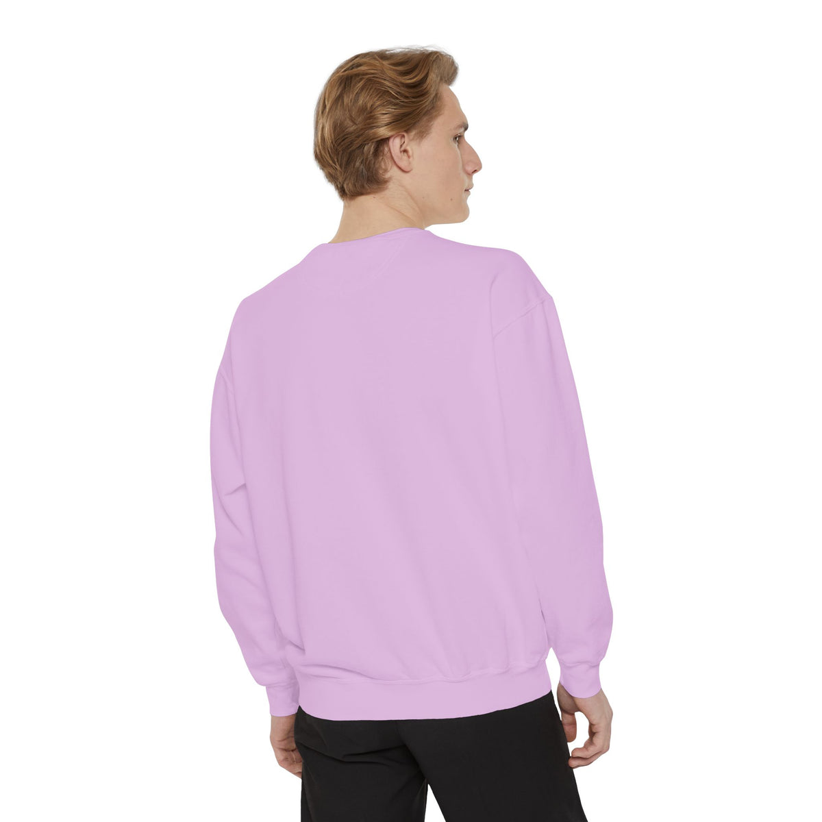 Cozy Unisex Garment-Dyed Sweatshirt with Unique Design, Casual Layering Piece, Perfect Gift for Holidays, Stylish and Comfortable