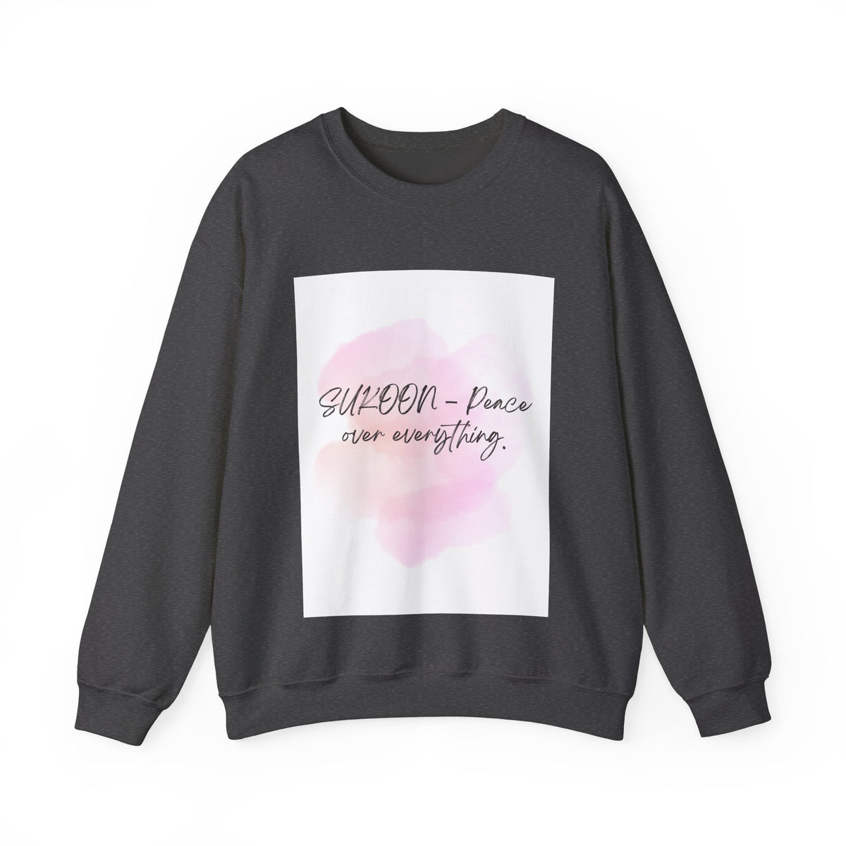 Inspirational Sweatshirt, Cozy Crewneck Sweatshirt for Mindfulness, Motivational Gift for Her, Relaxed Fit, Perfect for All Seasons
