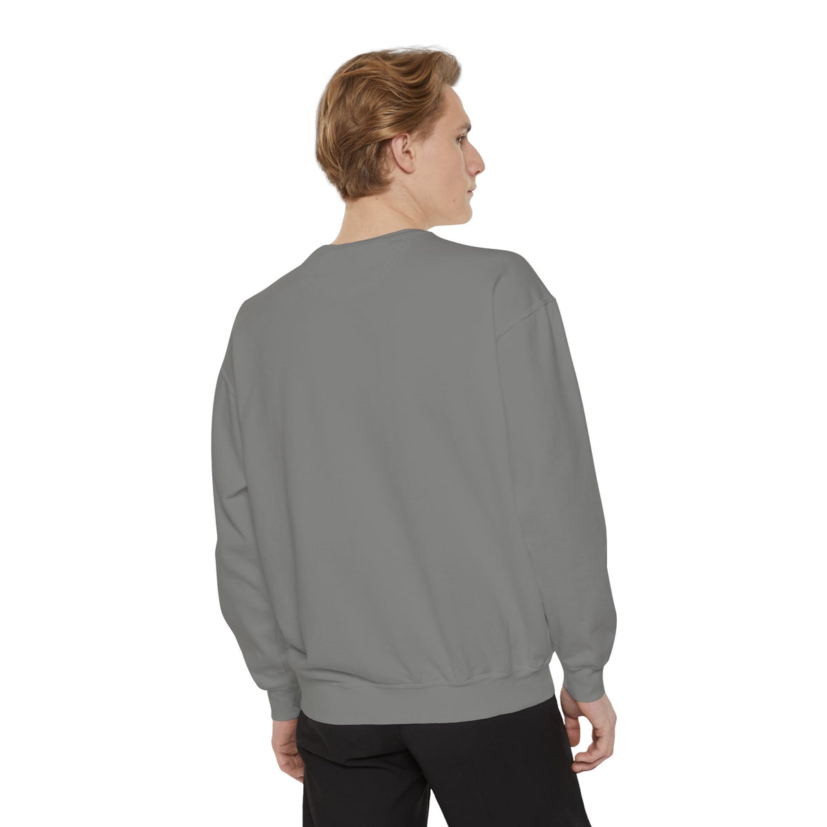 Cozy Unisex Garment-Dyed Sweatshirt with Unique Design, Casual Layering Piece, Perfect Gift for Holidays, Stylish and Comfortable