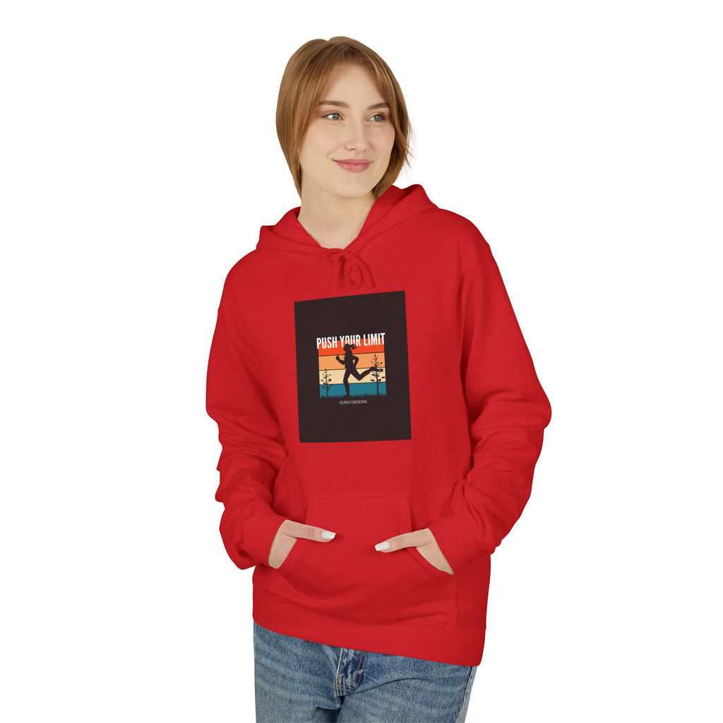Retro Surfing Hoodie — Vintage Sunset 'High Tide' Graphic