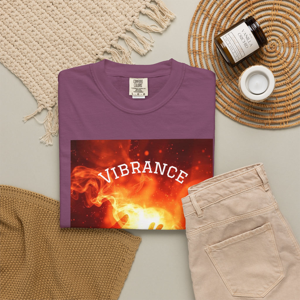 Vibrant Energy Unisex Garment-Dyed T-Shirt - Perfect for Daily Wear & Celebrations