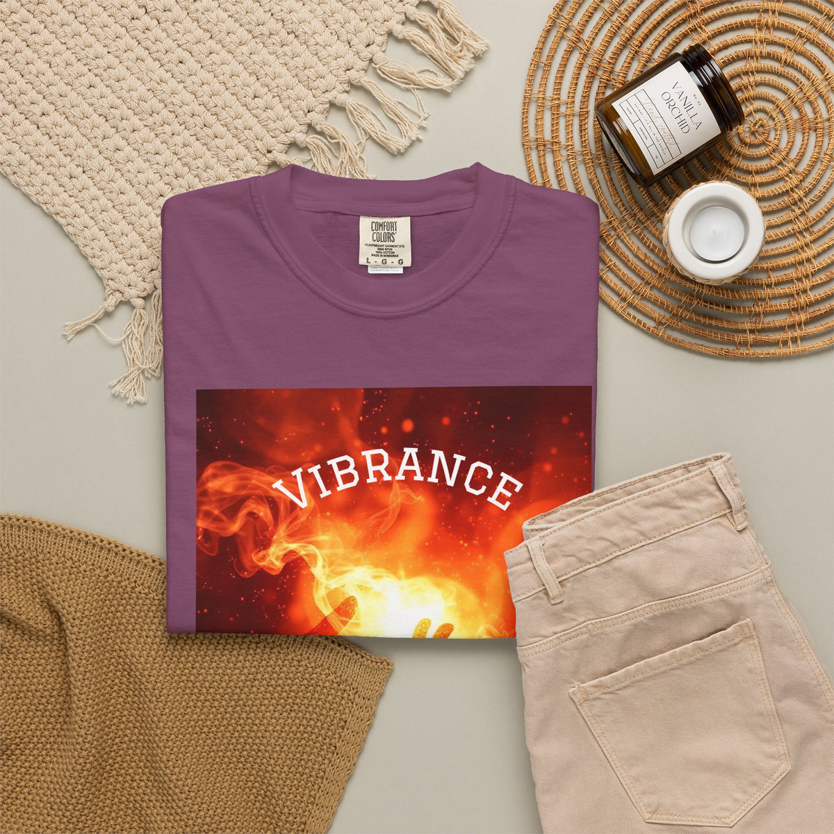 Vibrant Energy Unisex Garment-Dyed T-Shirt - Perfect for Daily Wear & Celebrations