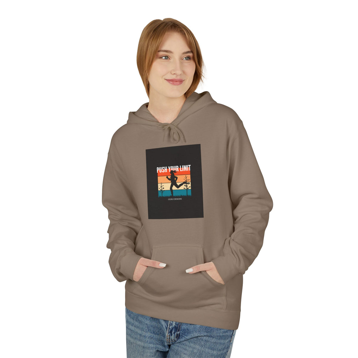 Retro Surfing Hoodie — Vintage Sunset 'High Tide' Graphic