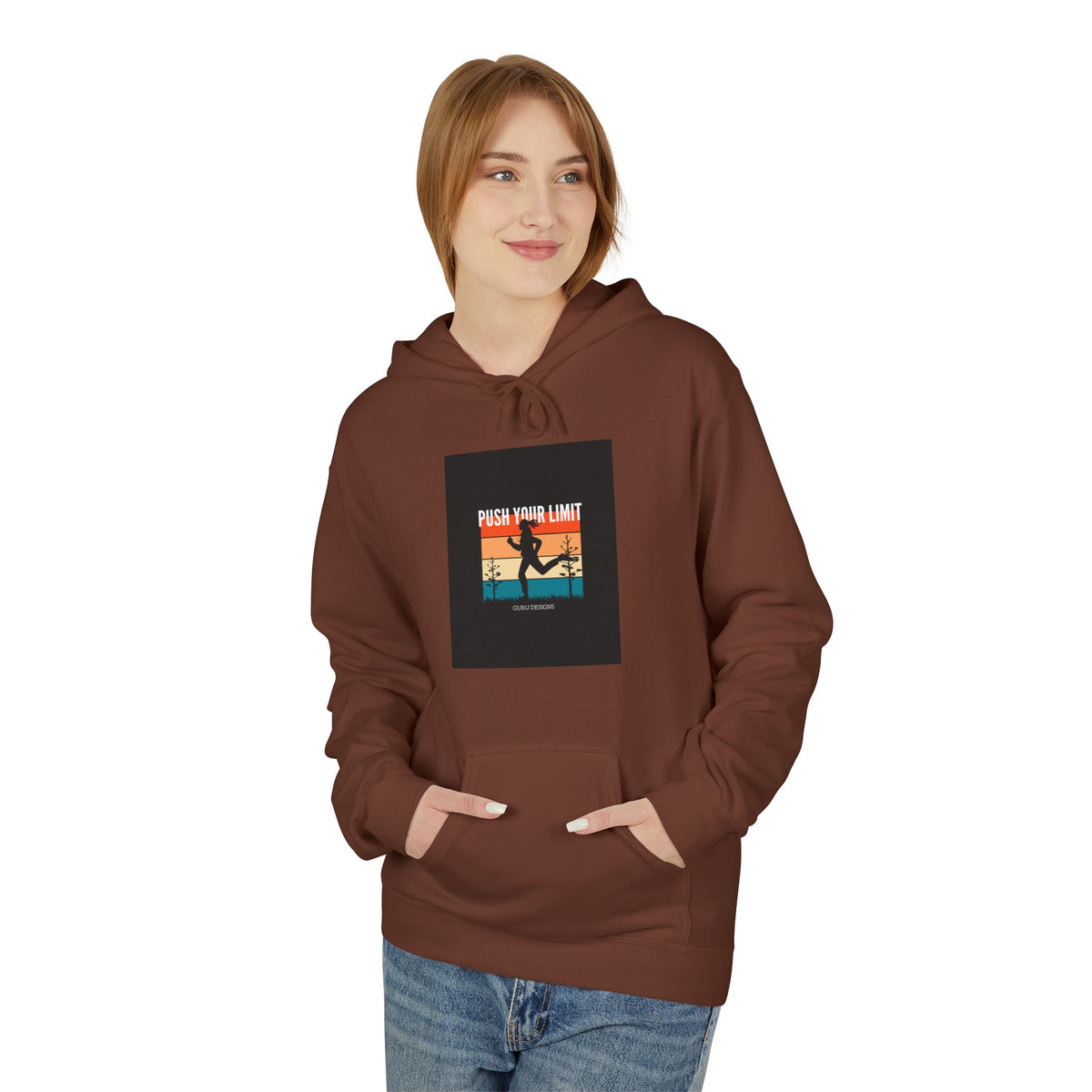 Retro Surfing Hoodie — Vintage Sunset 'High Tide' Graphic