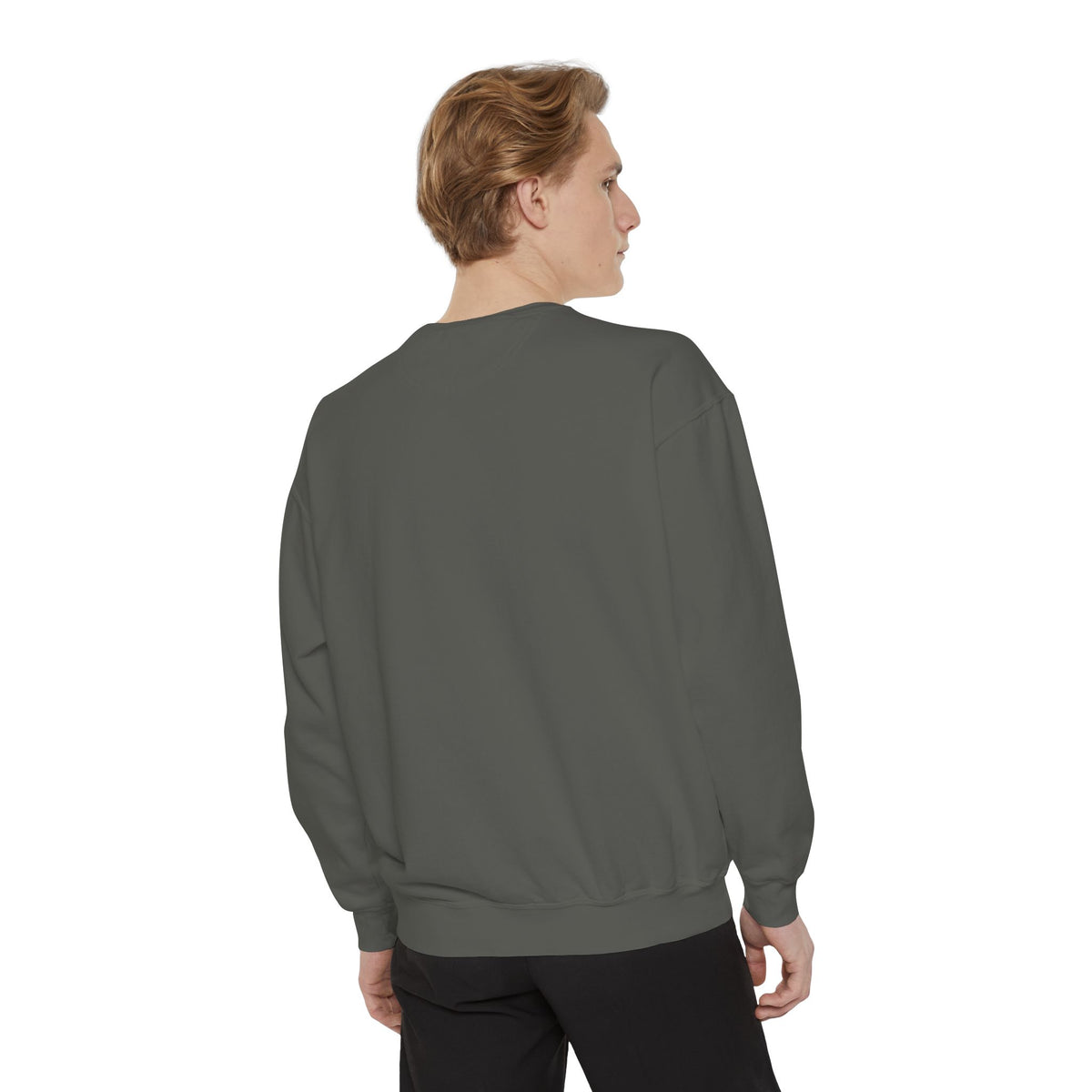 Cozy Unisex Garment-Dyed Sweatshirt with Unique Design, Casual Layering Piece, Perfect Gift for Holidays, Stylish and Comfortable