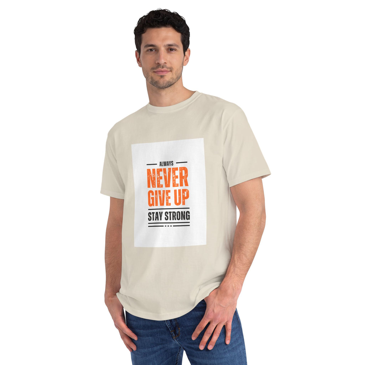 Inspirational Organic Unisex T-Shirt, Motivational Tee, Gift for Men and Women, Encouragement Apparel, Workout Shirt
