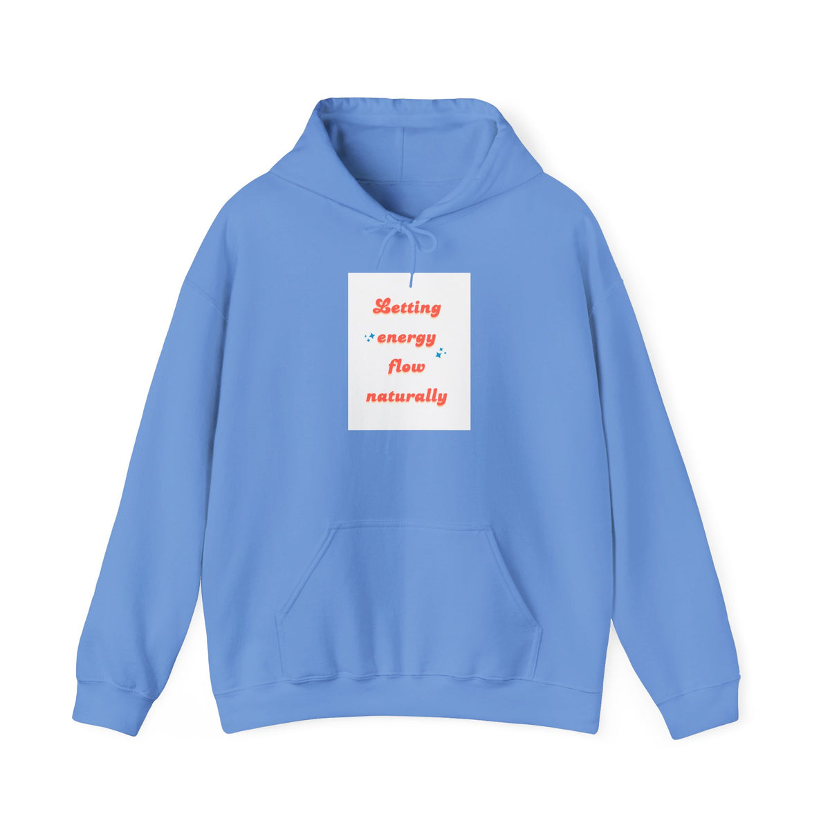 Energy Flow Sweatshirt | Unisex Hooded Sweatshirt with Positive Vibes, Cozy Gift, Meditation Gear, Spiritual Wellness Wear