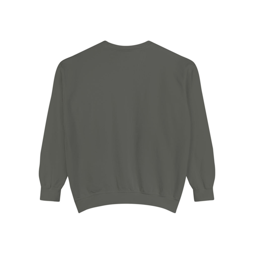 Cozy Unisex Garment-Dyed Sweatshirt with Unique Design, Casual Layering Piece, Perfect Gift for Holidays, Stylish and Comfortable