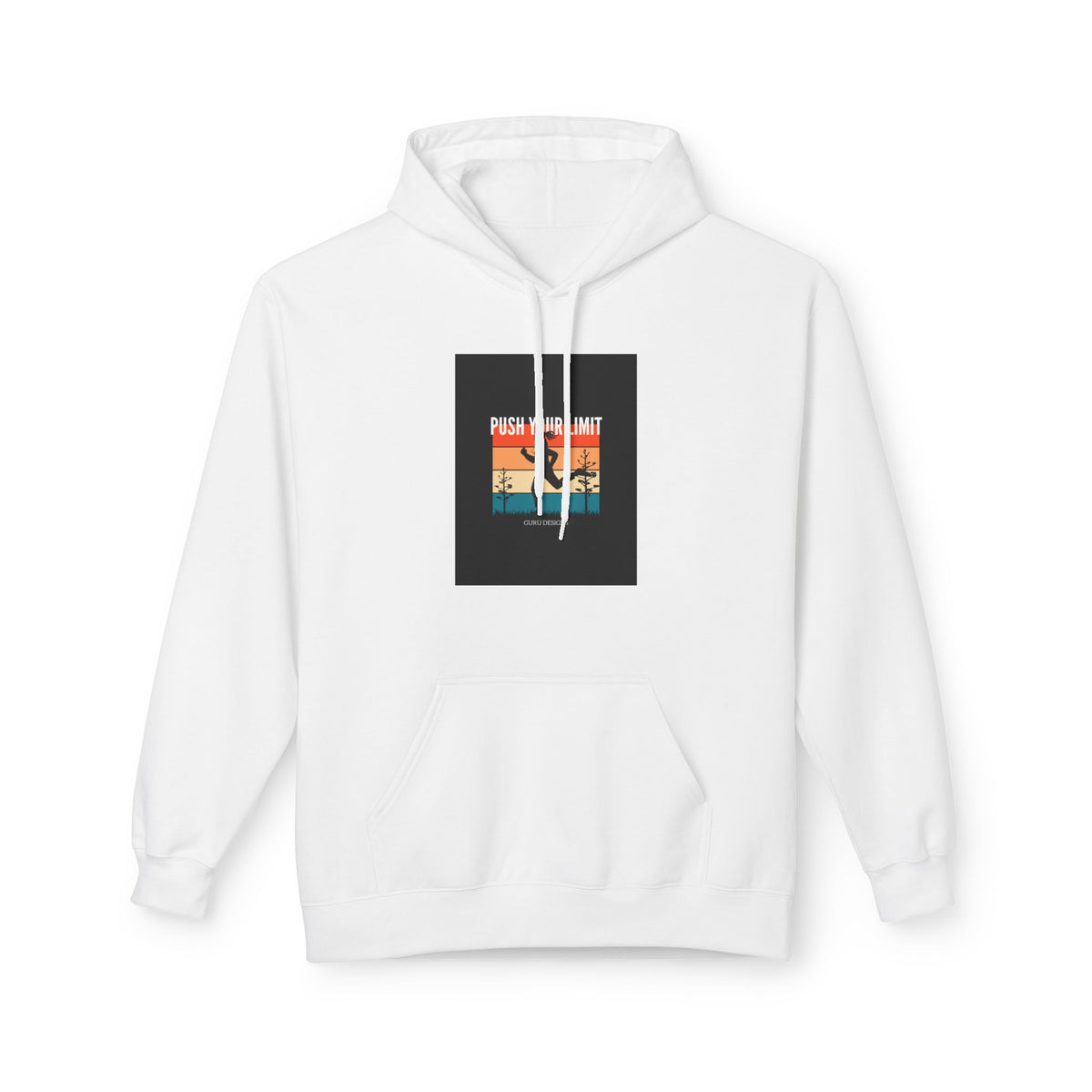 Retro Surfing Hoodie — Vintage Sunset 'High Tide' Graphic