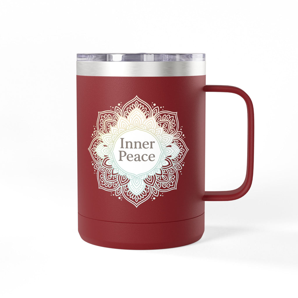 Inner Peace Coffee Mug Tumbler - 15oz | Relaxation & Mindfulness Gift