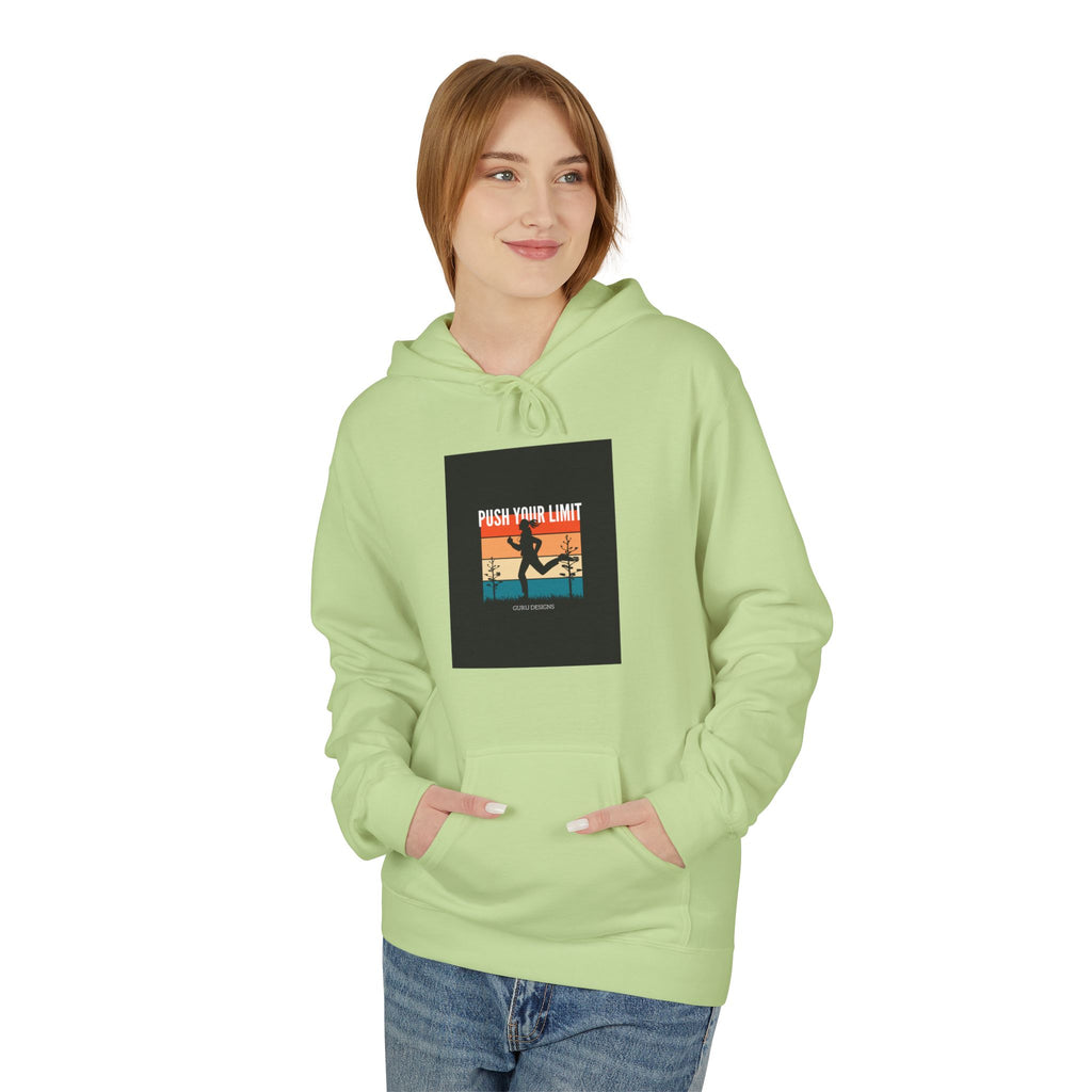 Retro Surfing Hoodie — Vintage Sunset 'High Tide' Graphic
