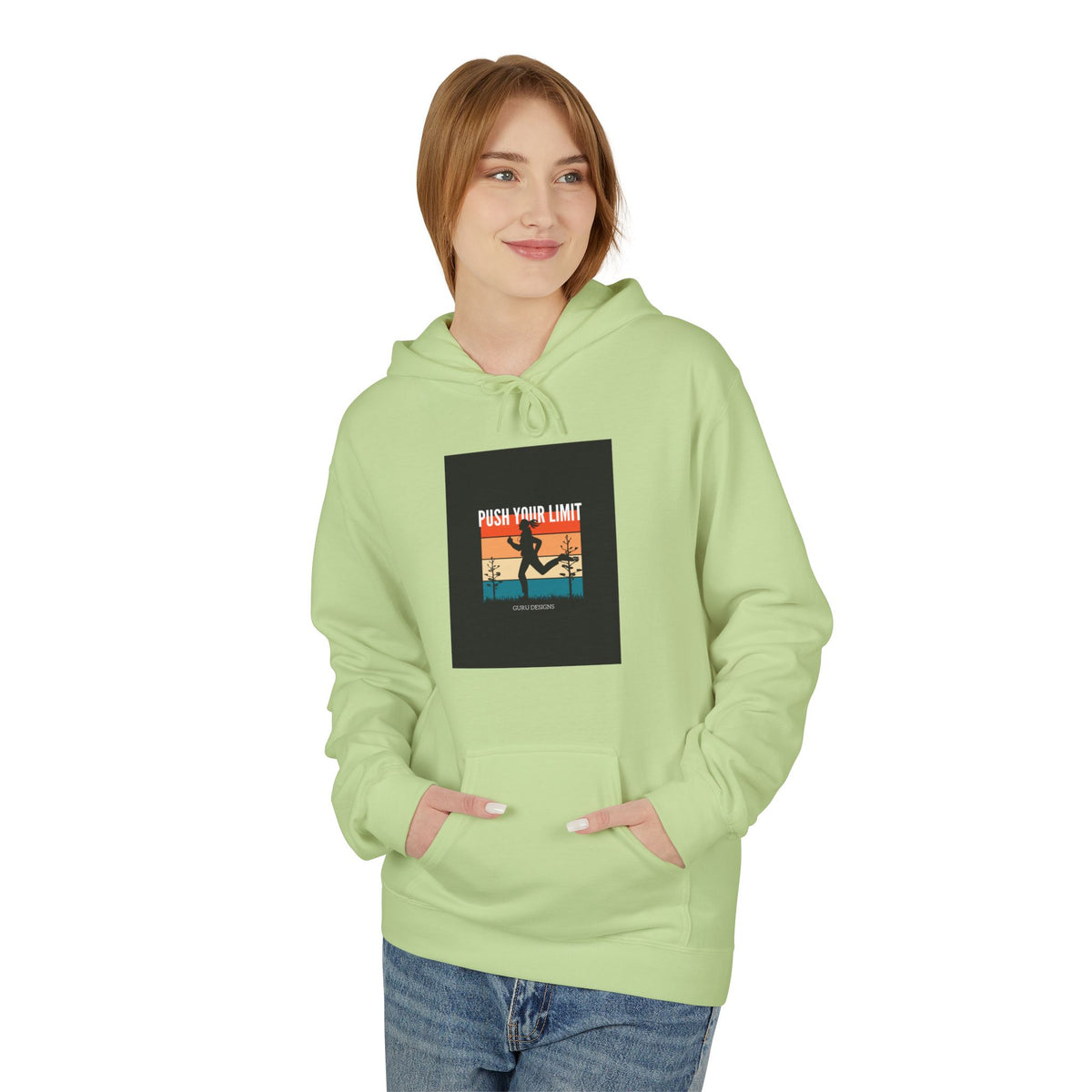 Retro Surfing Hoodie — Vintage Sunset 'High Tide' Graphic