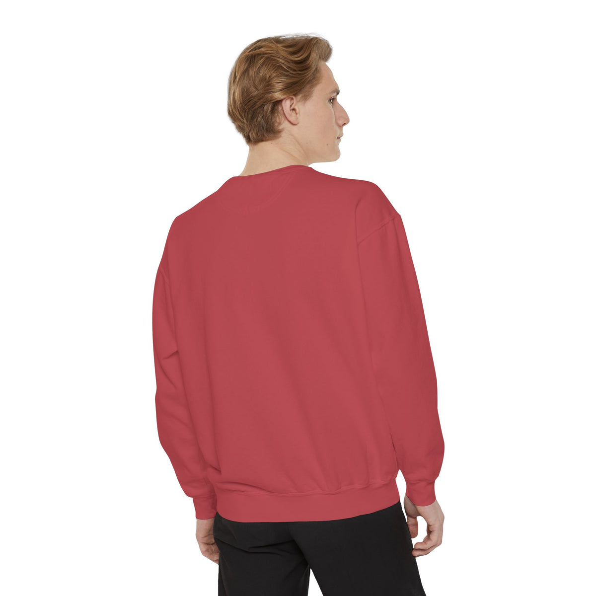 Cozy Unisex Garment-Dyed Sweatshirt with Unique Design, Casual Layering Piece, Perfect Gift for Holidays, Stylish and Comfortable