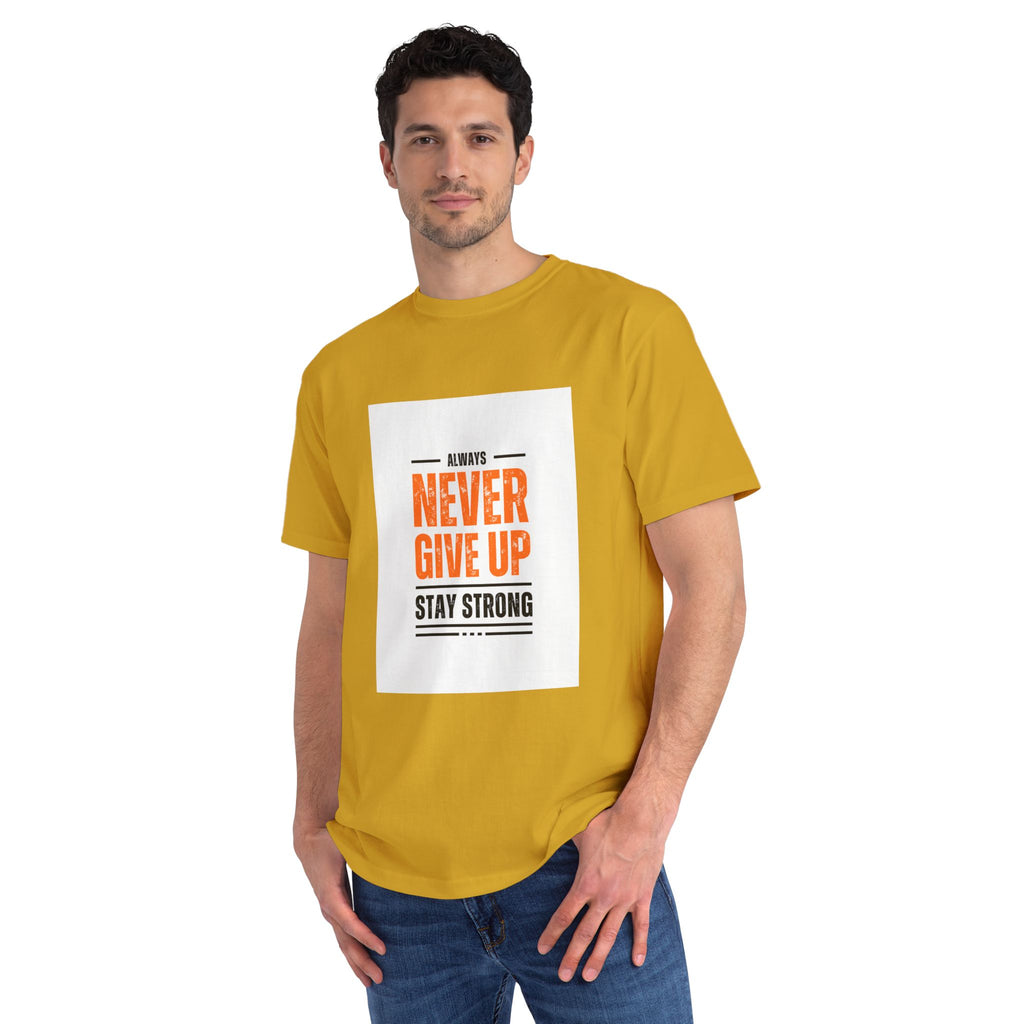 Inspirational Organic Unisex T-Shirt, Motivational Tee, Gift for Men and Women, Encouragement Apparel, Workout Shirt
