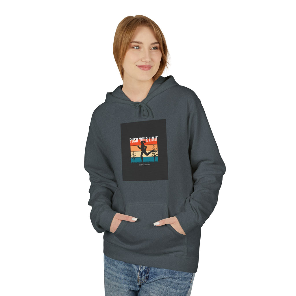 Retro Surfing Hoodie — Vintage Sunset 'High Tide' Graphic