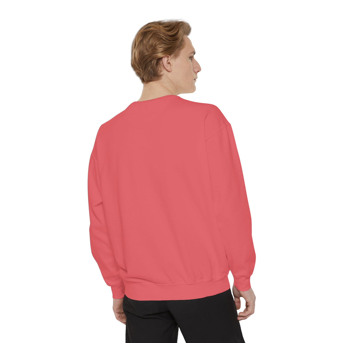 Cozy Unisex Garment-Dyed Sweatshirt with Unique Design, Casual Layering Piece, Perfect Gift for Holidays, Stylish and Comfortable