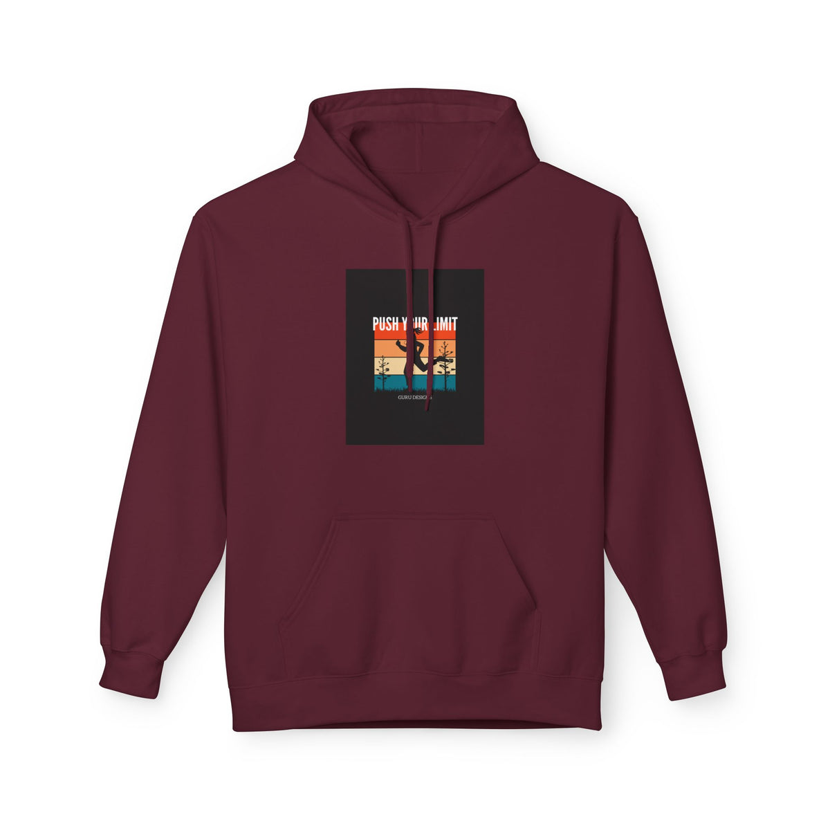 Retro Surfing Hoodie — Vintage Sunset 'High Tide' Graphic