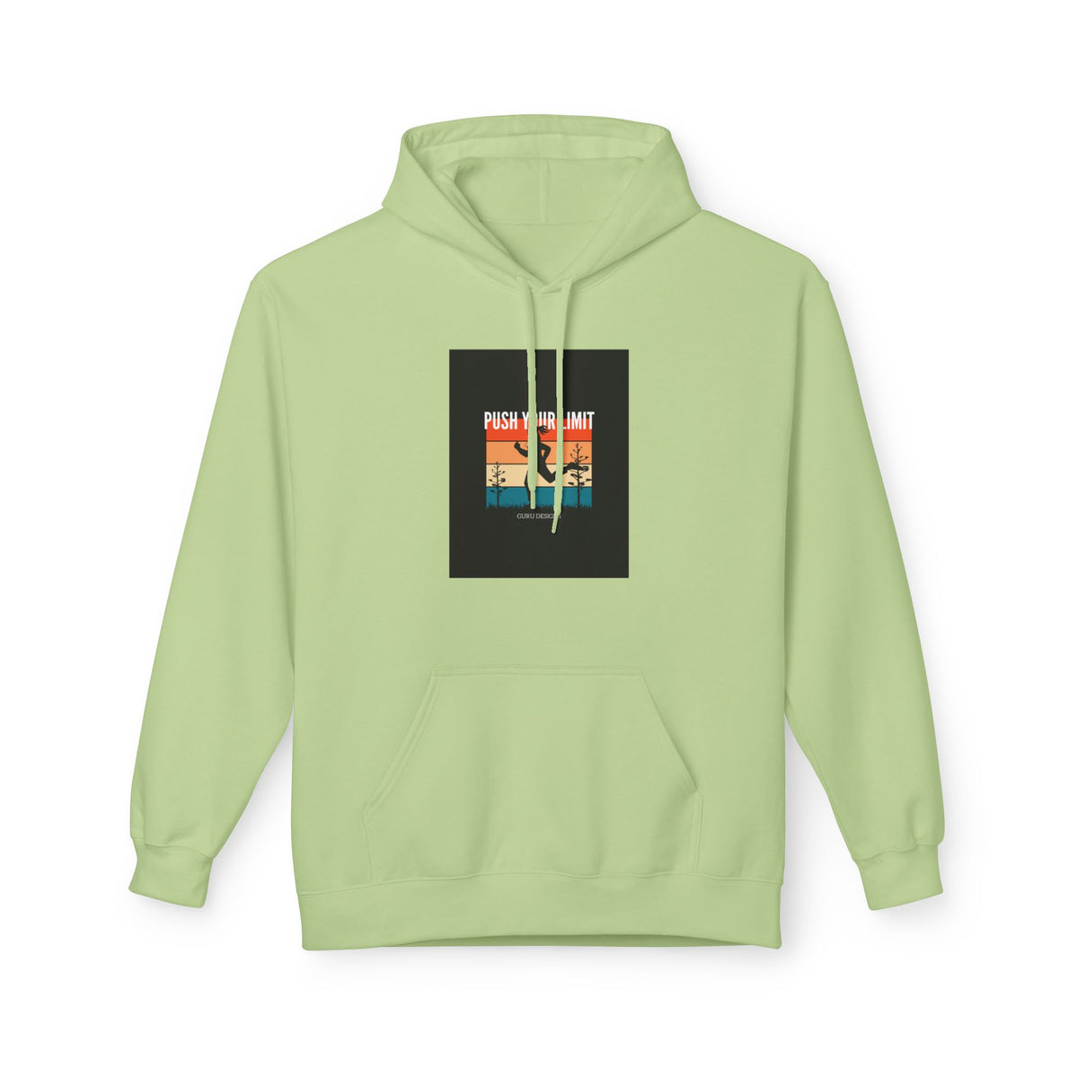 Retro Surfing Hoodie — Vintage Sunset 'High Tide' Graphic