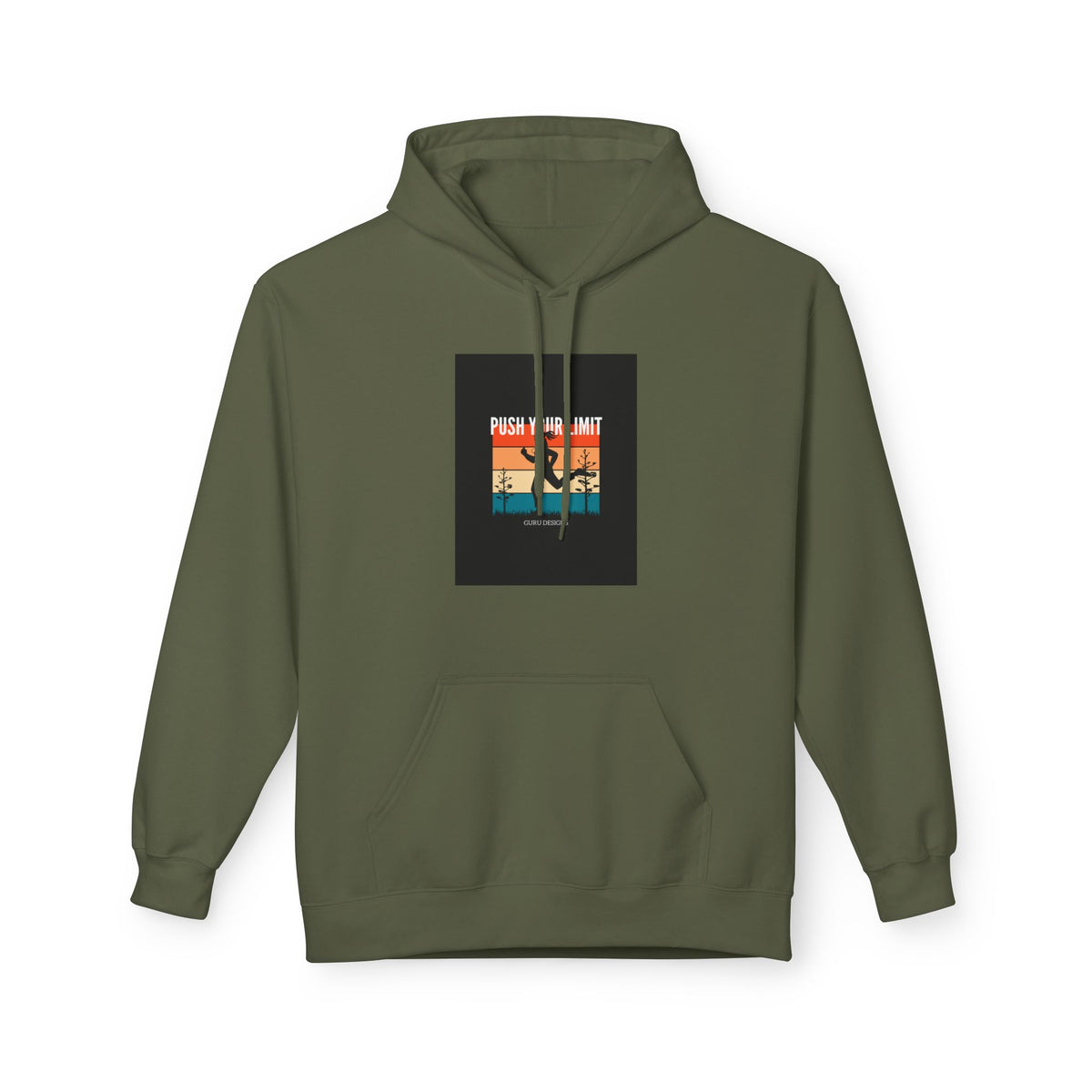 Retro Surfing Hoodie — Vintage Sunset 'High Tide' Graphic