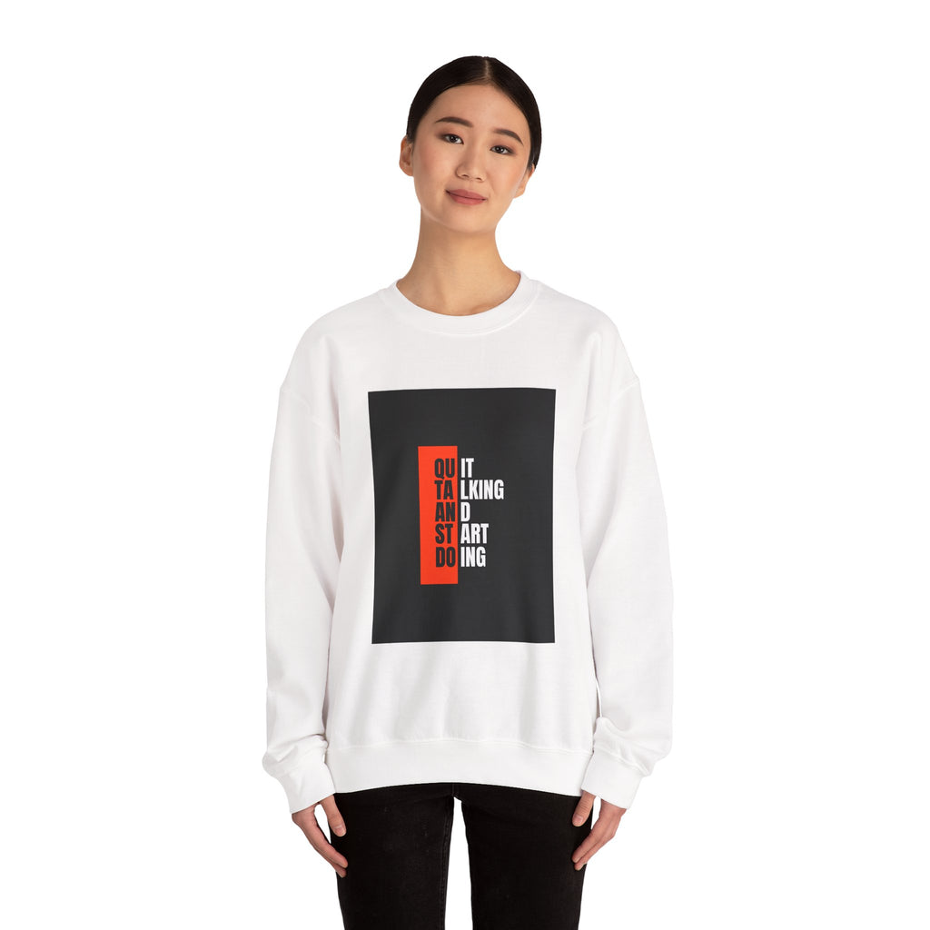 Motivational  Sweatshirt, Unisex Crewneck, Casual Wear, Gift for Dreamers, Cozy Fashion, Goal Setting Apparel