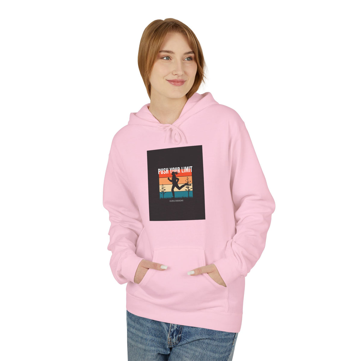 Retro Surfing Hoodie — Vintage Sunset 'High Tide' Graphic