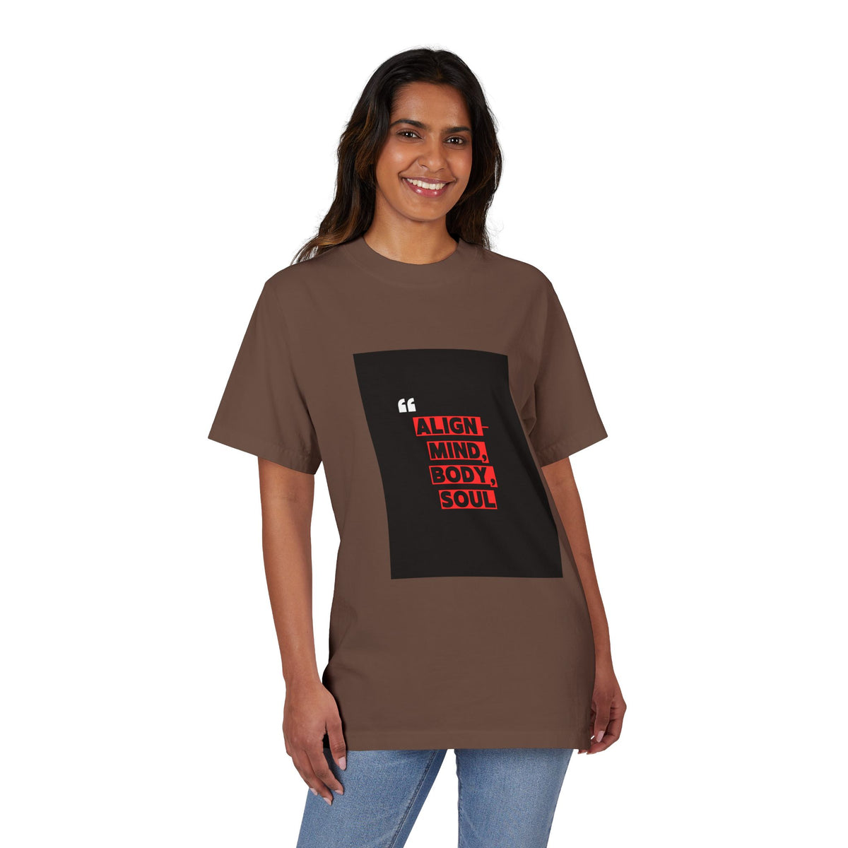 Mindfulness T-Shirt | Unisex Drop-Shoulder Tee for Spirituality, Wellness, Gift, Everyday Wear