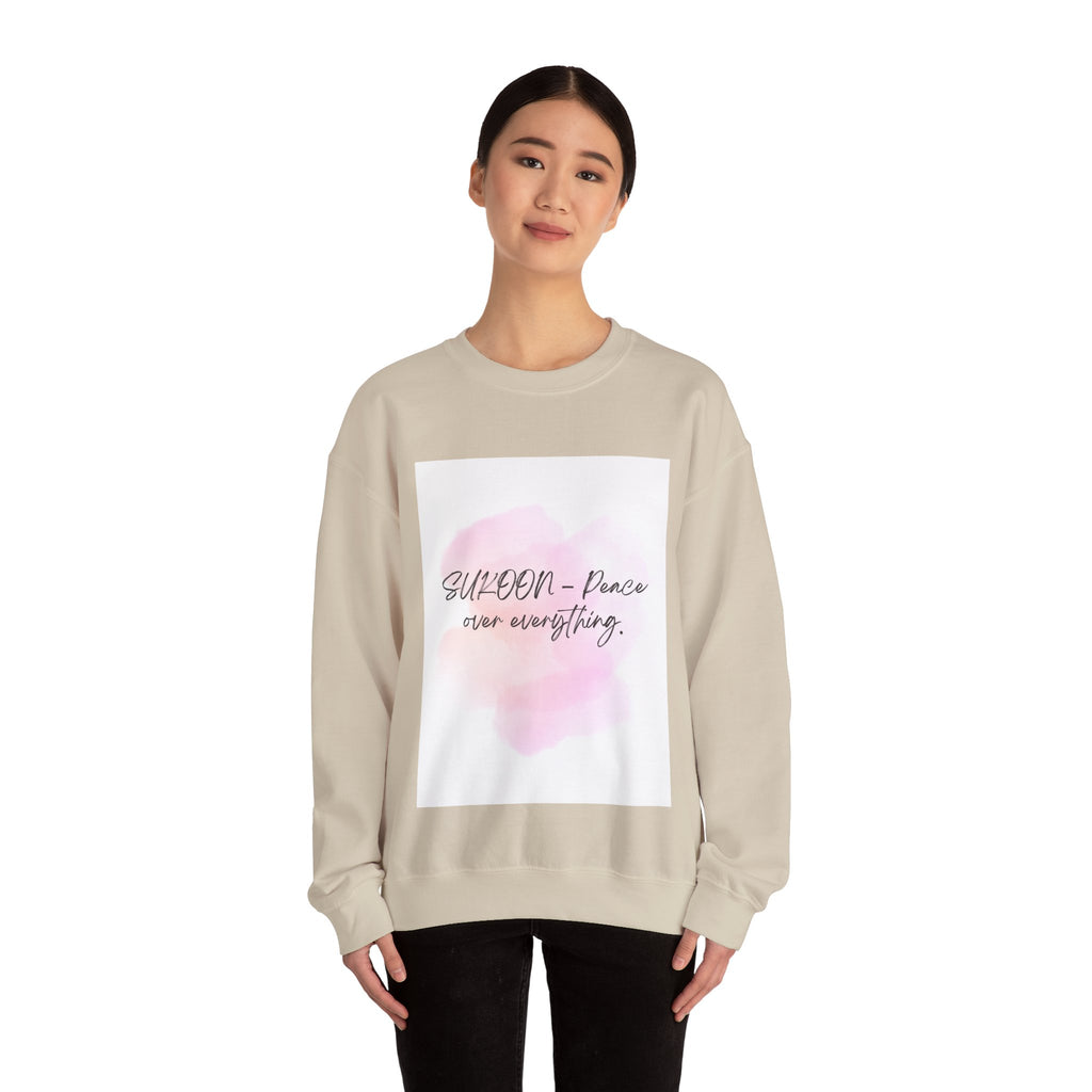 Inspirational Sweatshirt, Cozy Crewneck Sweatshirt for Mindfulness, Motivational Gift for Her, Relaxed Fit, Perfect for All Seasons