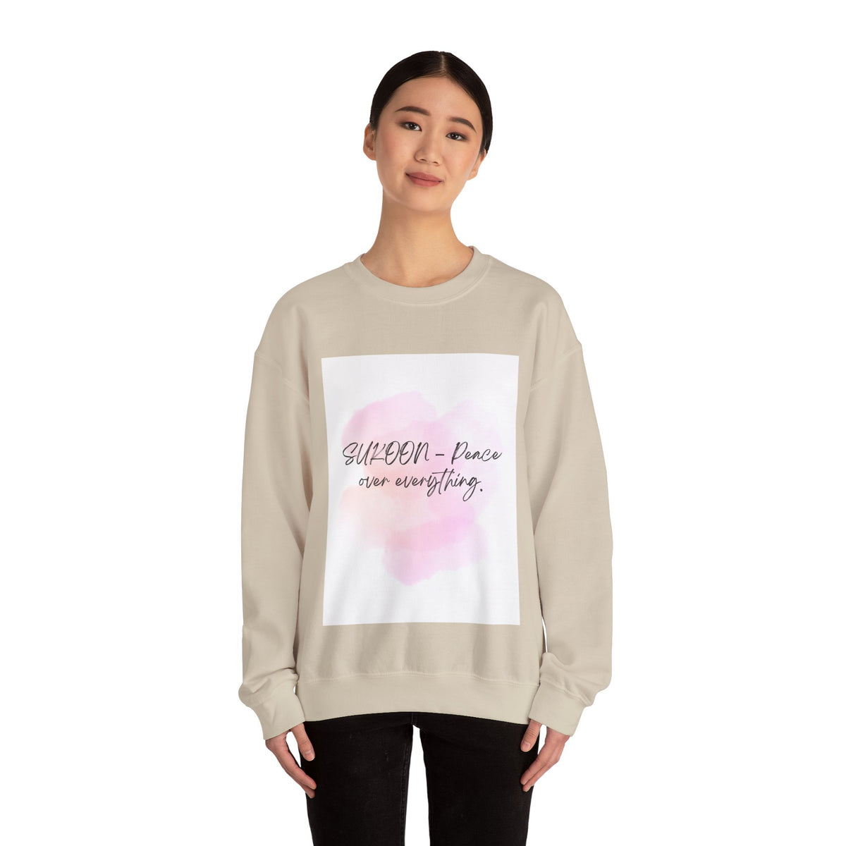 Inspirational Sweatshirt, Cozy Crewneck Sweatshirt for Mindfulness, Motivational Gift for Her, Relaxed Fit, Perfect for All Seasons
