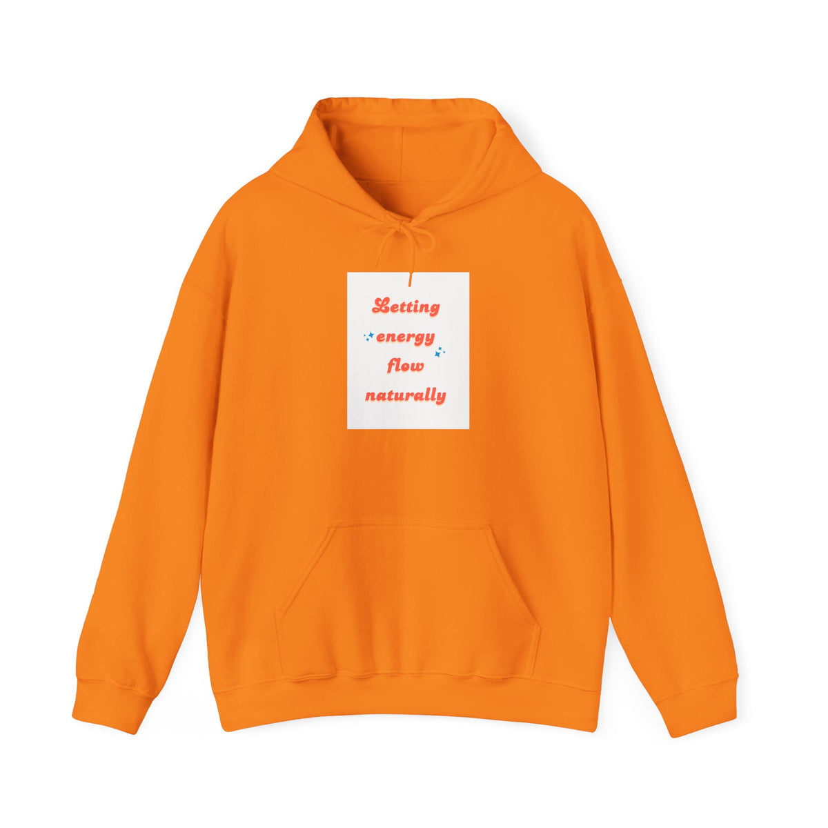 Energy Flow Sweatshirt | Unisex Hooded Sweatshirt with Positive Vibes, Cozy Gift, Meditation Gear, Spiritual Wellness Wear