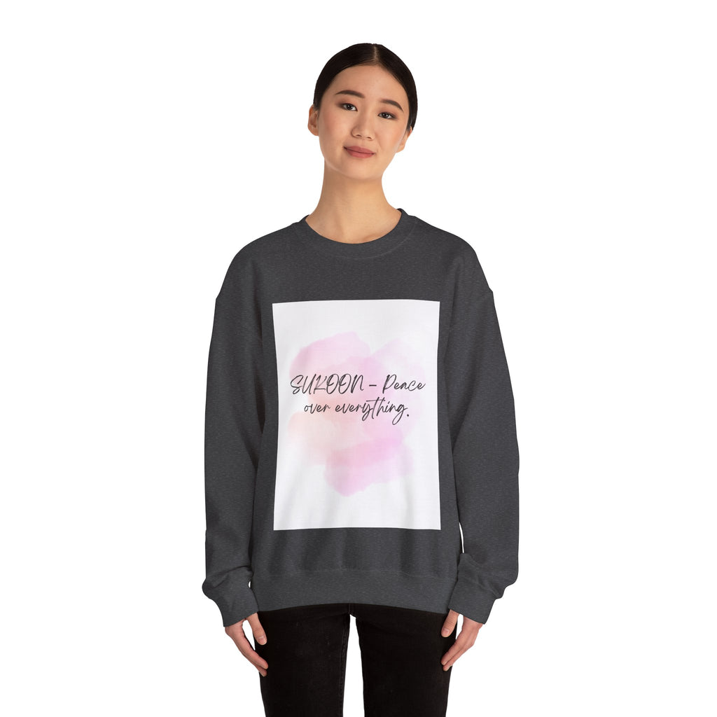 Inspirational Sweatshirt, Cozy Crewneck Sweatshirt for Mindfulness, Motivational Gift for Her, Relaxed Fit, Perfect for All Seasons