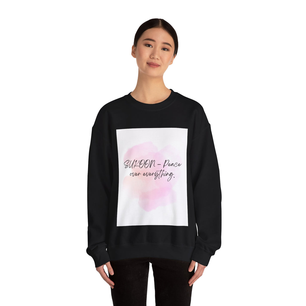 Inspirational Sweatshirt, Cozy Crewneck Sweatshirt for Mindfulness, Motivational Gift for Her, Relaxed Fit, Perfect for All Seasons