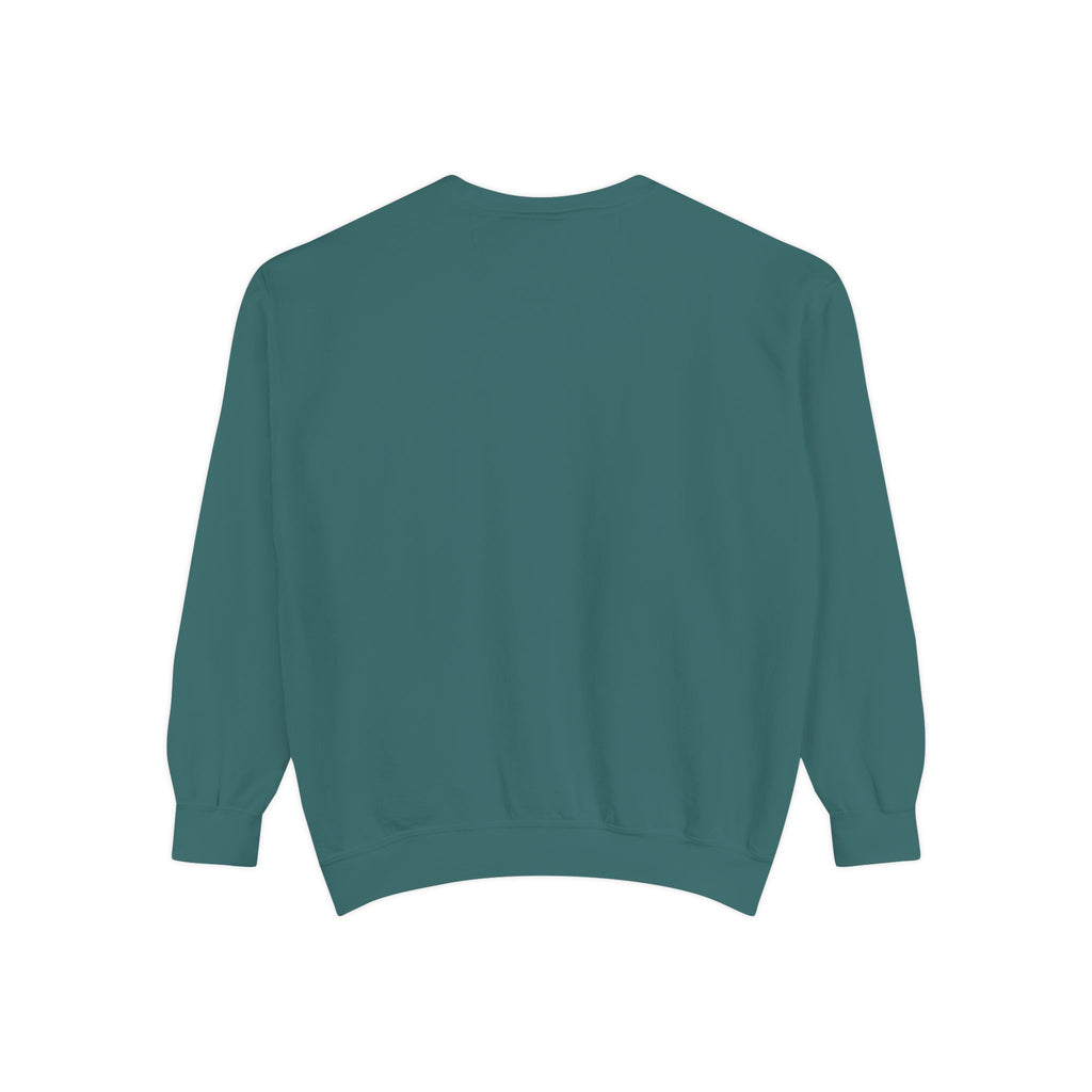 Cozy Unisex Garment-Dyed Sweatshirt with Unique Design, Casual Layering Piece, Perfect Gift for Holidays, Stylish and Comfortable
