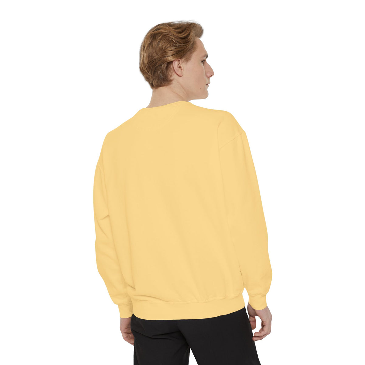 Cozy Unisex Garment-Dyed Sweatshirt with Unique Design, Casual Layering Piece, Perfect Gift for Holidays, Stylish and Comfortable