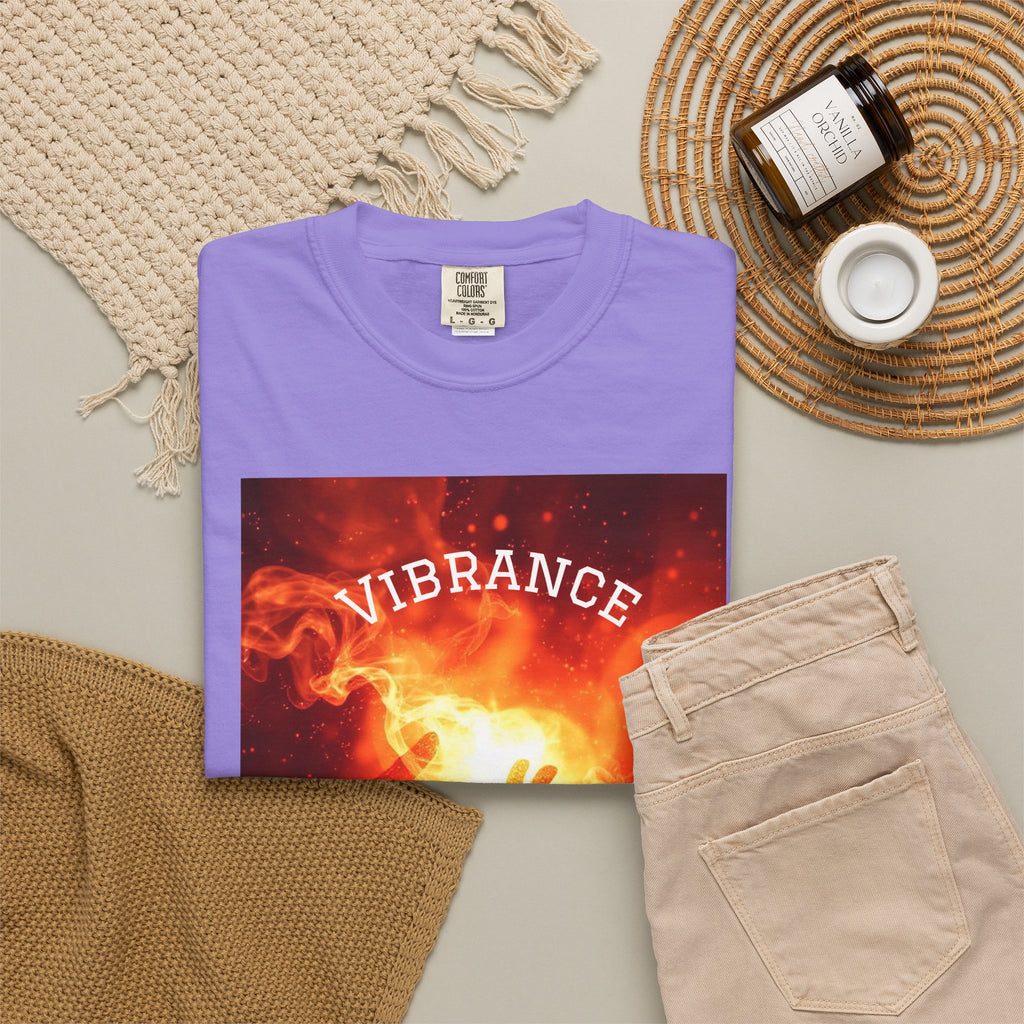 Vibrant Energy Unisex Garment-Dyed T-Shirt - Perfect for Daily Wear & Celebrations