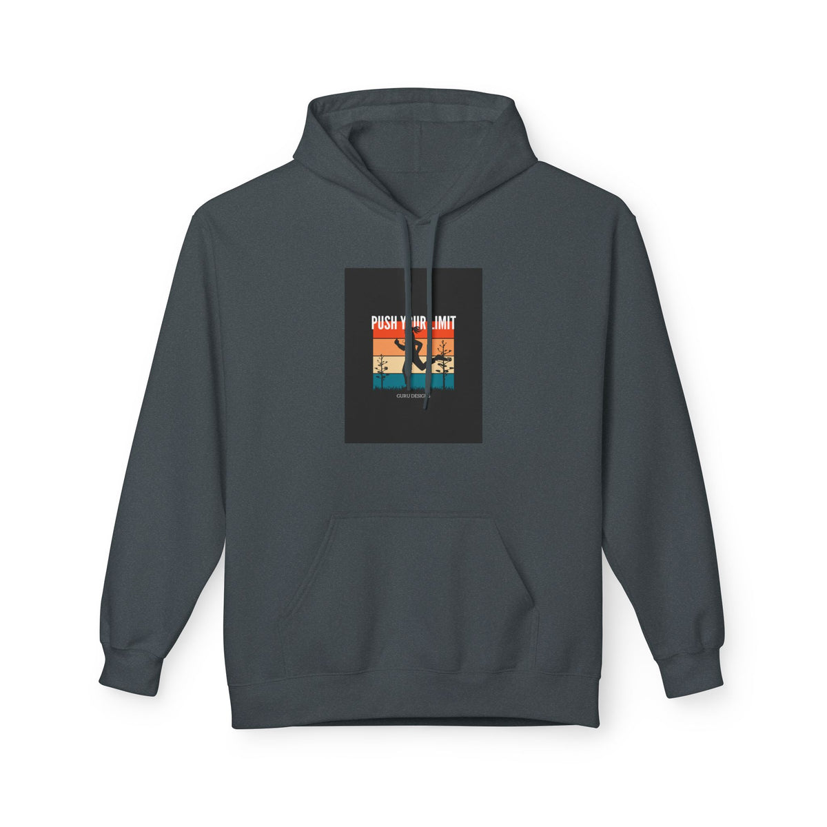 Retro Surfing Hoodie — Vintage Sunset 'High Tide' Graphic