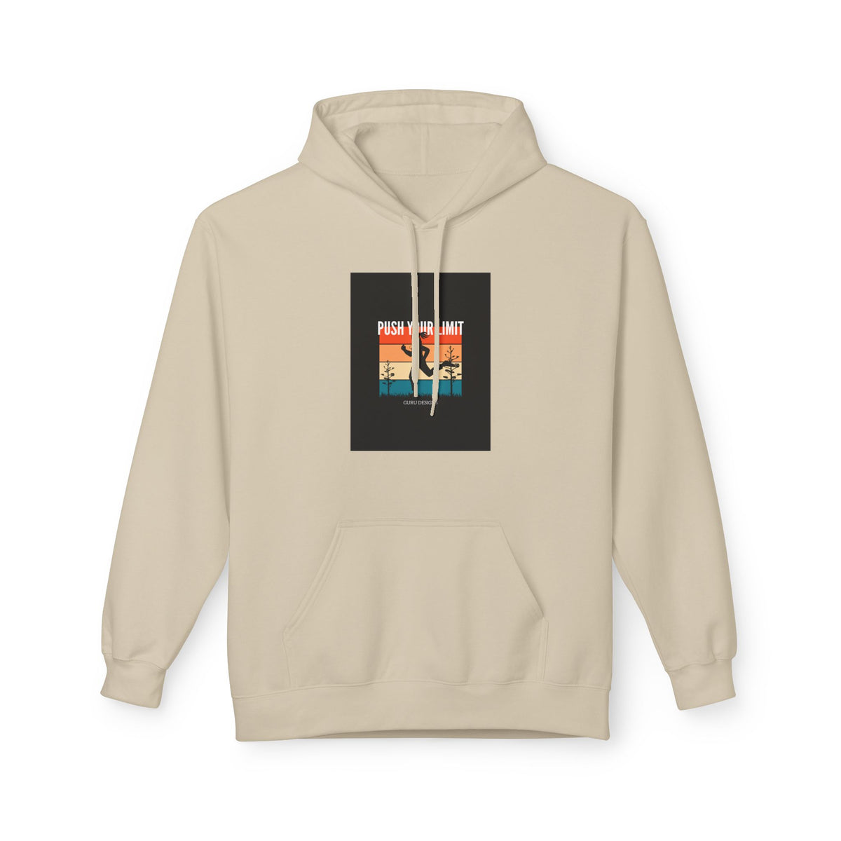 Retro Surfing Hoodie — Vintage Sunset 'High Tide' Graphic