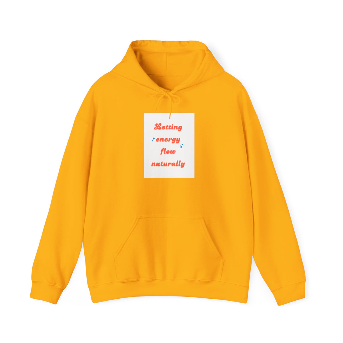 Energy Flow Sweatshirt | Unisex Hooded Sweatshirt with Positive Vibes, Cozy Gift, Meditation Gear, Spiritual Wellness Wear