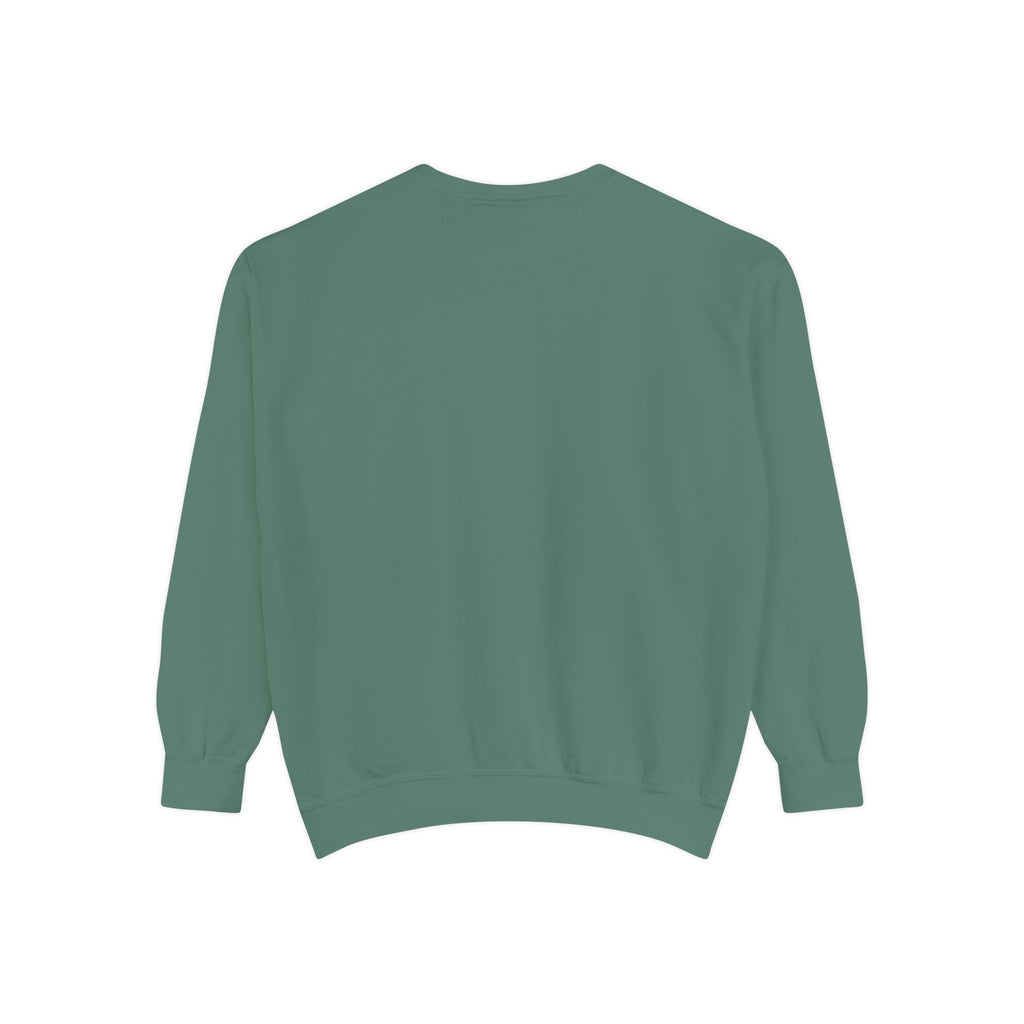 Cozy Unisex Garment-Dyed Sweatshirt with Unique Design, Casual Layering Piece, Perfect Gift for Holidays, Stylish and Comfortable