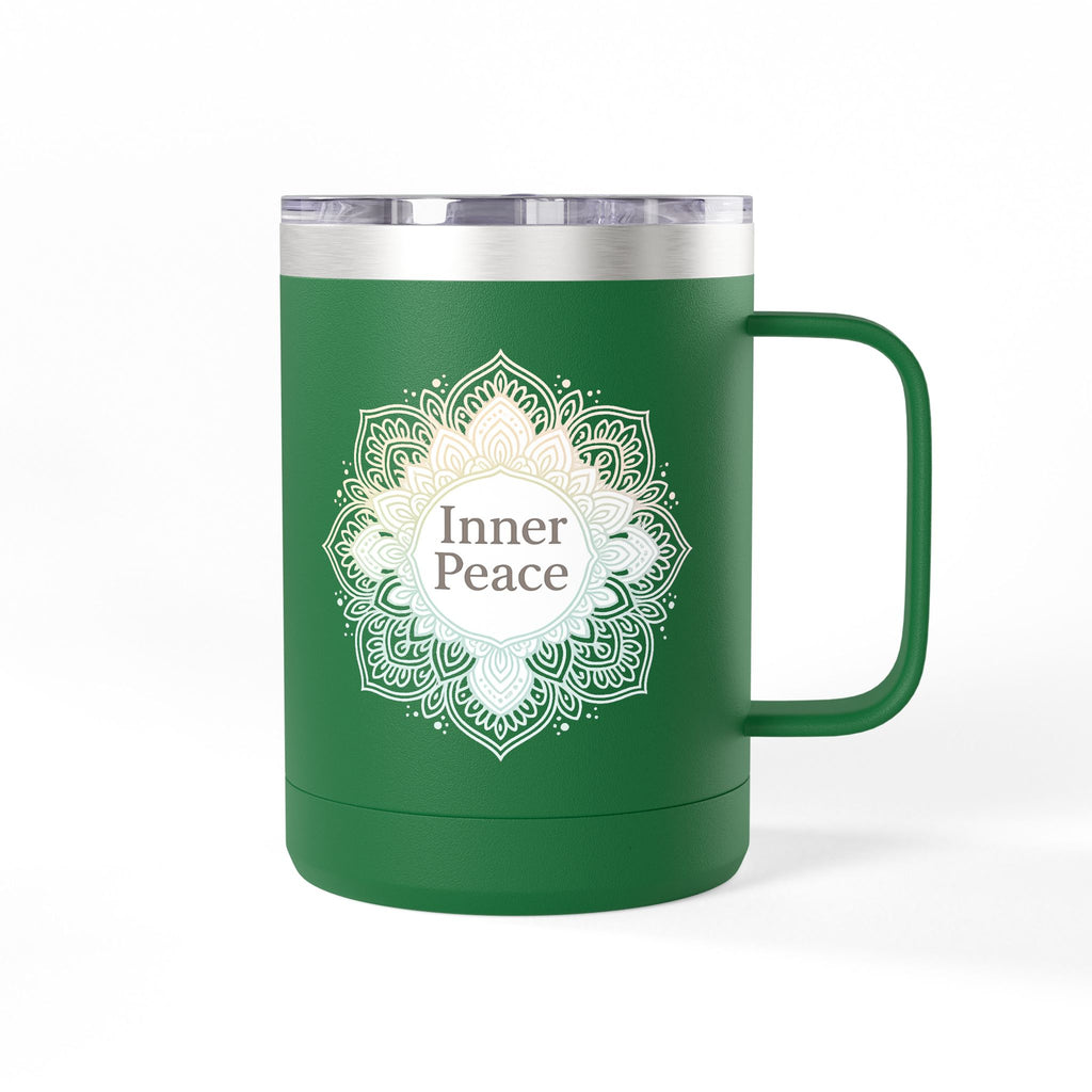 Inner Peace Coffee Mug Tumbler - 15oz | Relaxation & Mindfulness Gift
