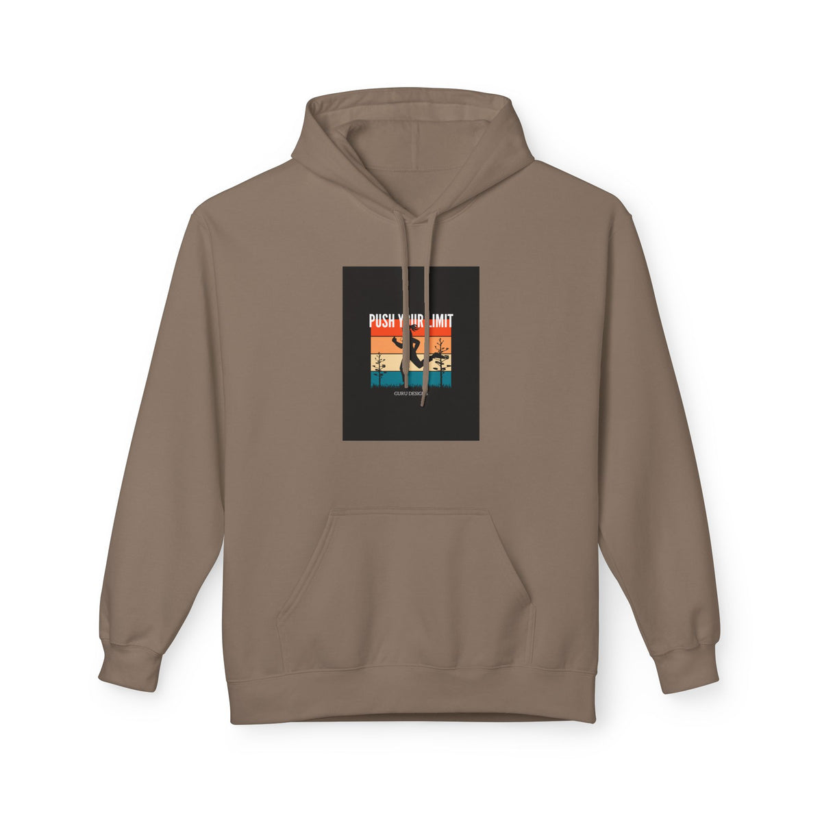 Retro Surfing Hoodie — Vintage Sunset 'High Tide' Graphic