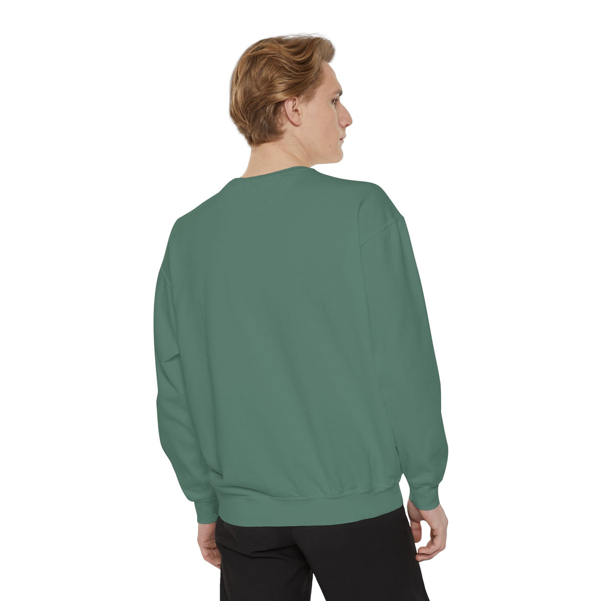 Cozy Unisex Garment-Dyed Sweatshirt with Unique Design, Casual Layering Piece, Perfect Gift for Holidays, Stylish and Comfortable
