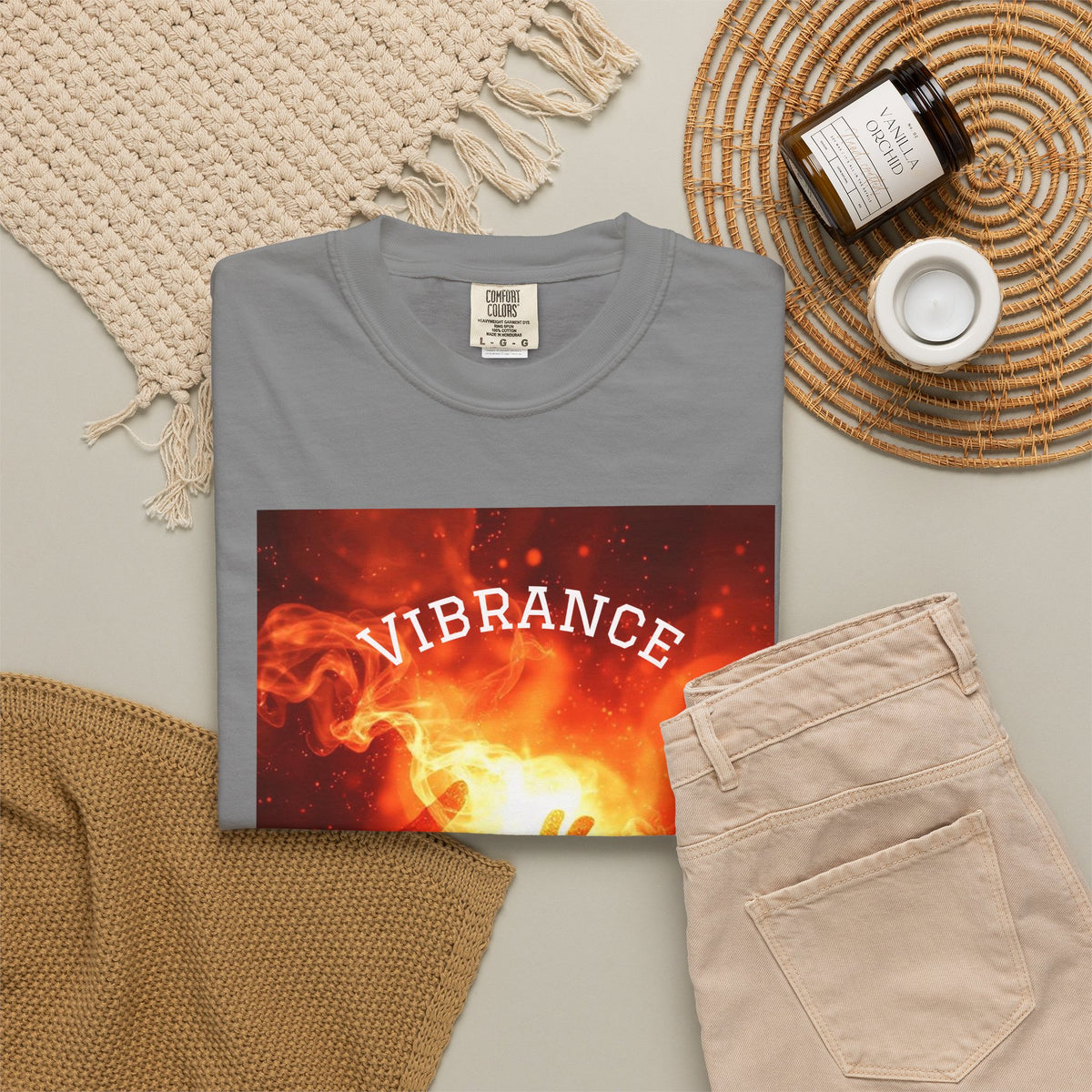 Vibrant Energy Unisex Garment-Dyed T-Shirt - Perfect for Daily Wear & Celebrations