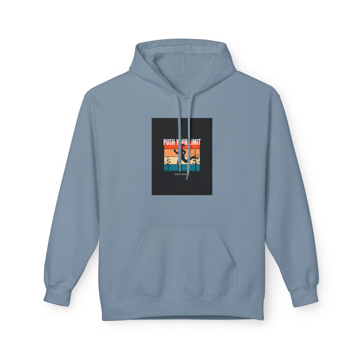 Retro Surfing Hoodie — Vintage Sunset 'High Tide' Graphic