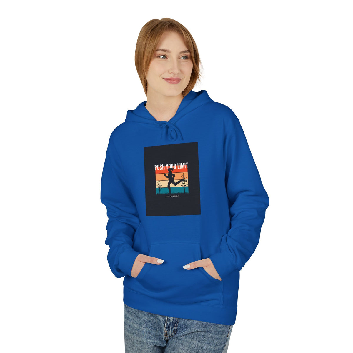 Retro Surfing Hoodie — Vintage Sunset 'High Tide' Graphic
