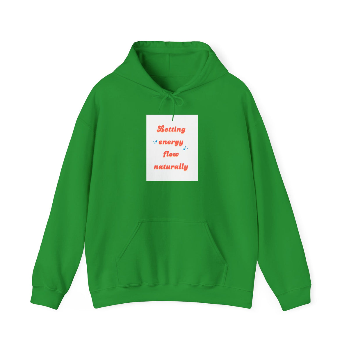 Energy Flow Sweatshirt | Unisex Hooded Sweatshirt with Positive Vibes, Cozy Gift, Meditation Gear, Spiritual Wellness Wear