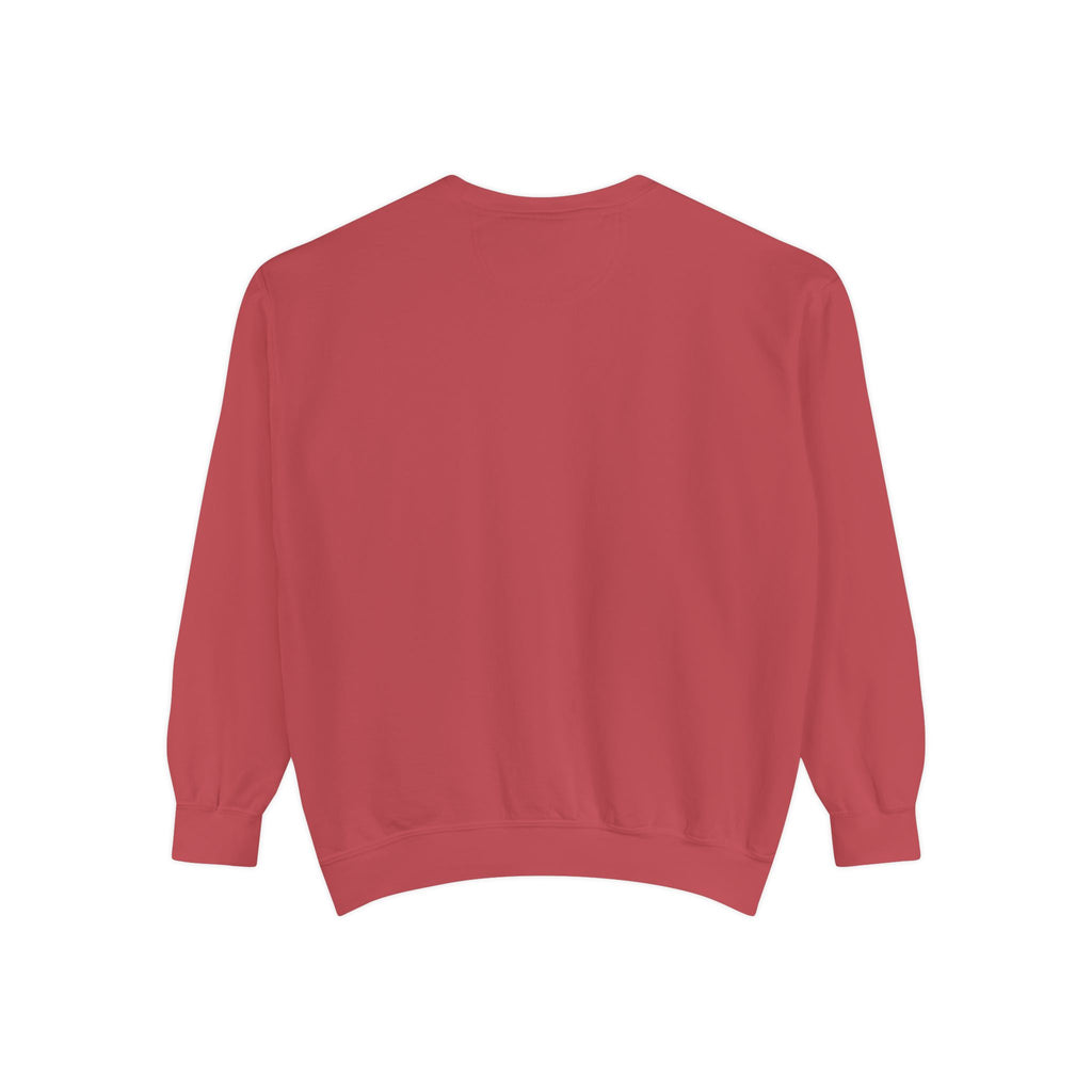 Cozy Unisex Garment-Dyed Sweatshirt with Unique Design, Casual Layering Piece, Perfect Gift for Holidays, Stylish and Comfortable